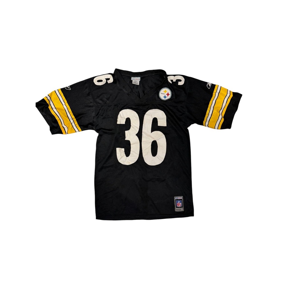 Vintage Reebok Jerome Bettis Pittsburgh Steelers NFL Jersey #36 Men's M Black